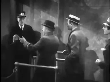 Passengers boarding the train at the station, early establishing moment