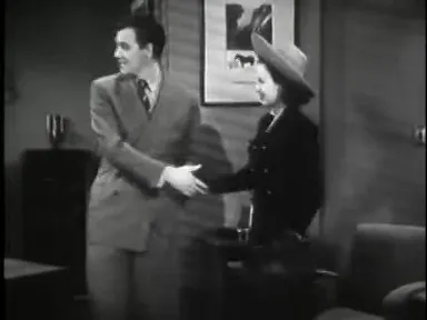 Miss Marshall and investigators in a tense office, deciding on course of action