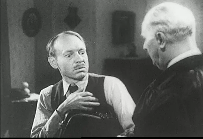 Horace Weatherby confronted about the satchel and the embezzled money.