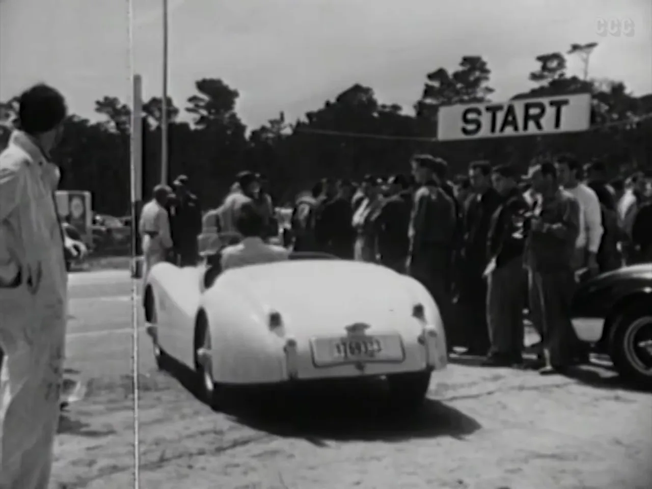 Starting line of the International; the race into Mexico is about to begin