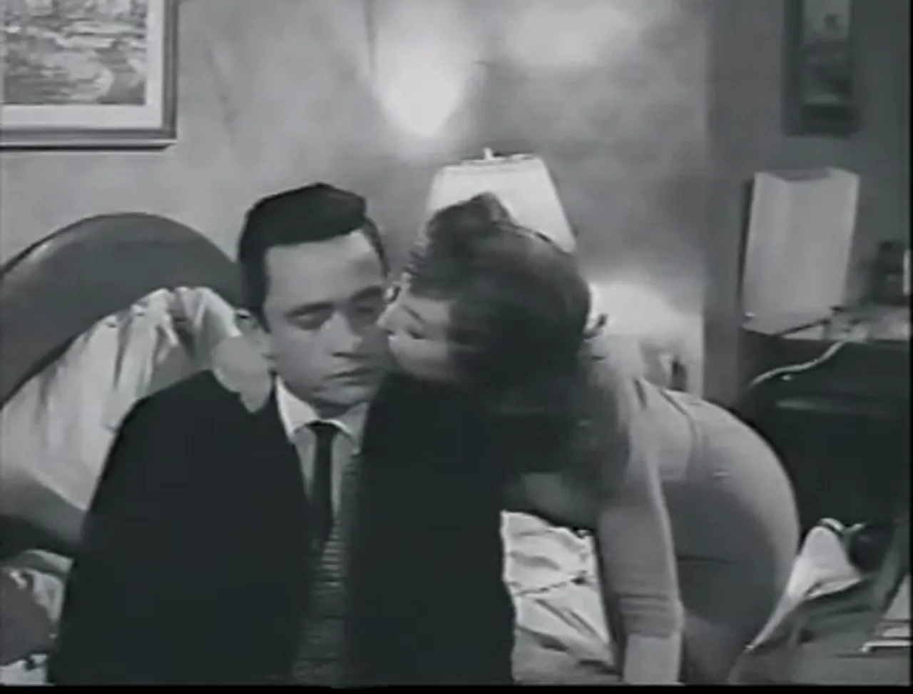 Cabot and Doris dream of escape: small personal dreams complicate criminal intent in the film noir movie.