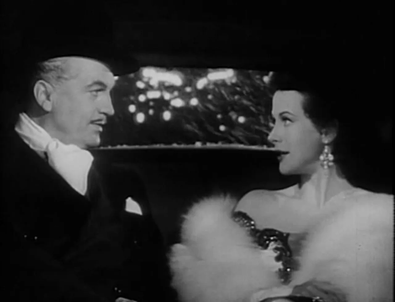 Initial meeting between Madeleine and Felix Cortland; Lamarr’s controlled allure is evident