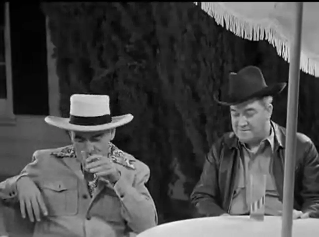 Lt. Mike Ruark posing as Vincent O'Brien in the resort setting