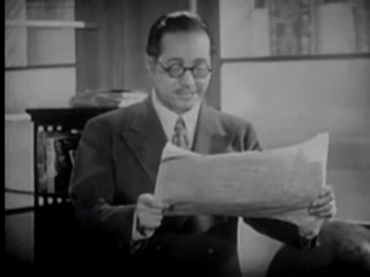 Newspaper headline accusing Japan of world conquest