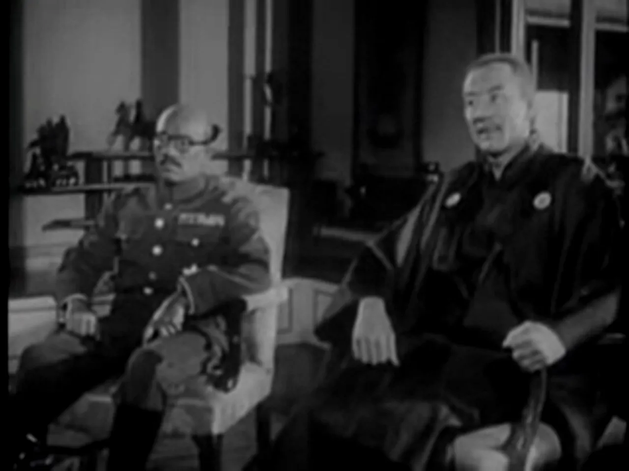 Baron Tanaka receives the editor at his home